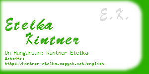 etelka kintner business card